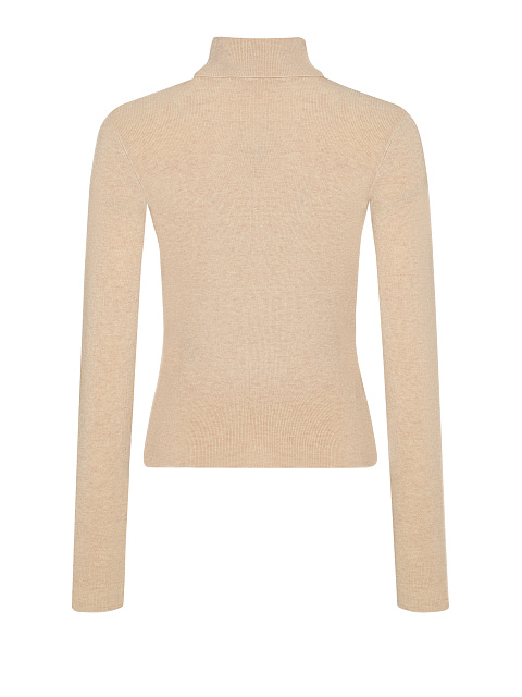 Beige Cashmere & Silk Turtleneck, 2