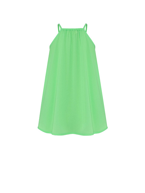 Green chiffon dress for children, 2
