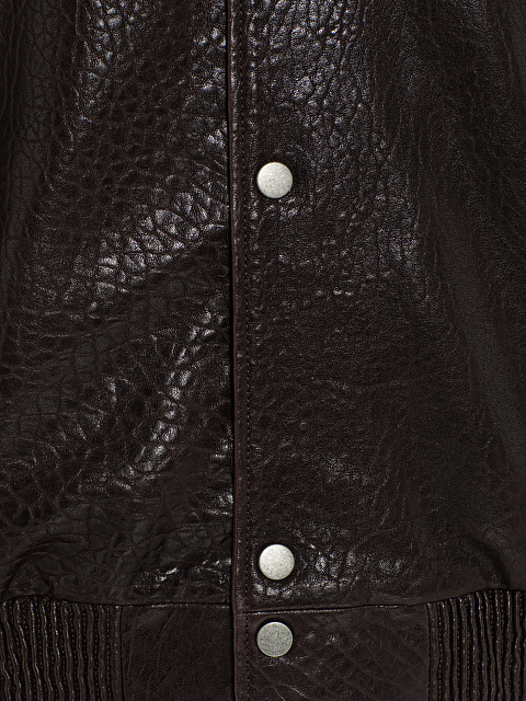 Brown leather bomber jacket, 6 Brown leather bomber jacket, 6