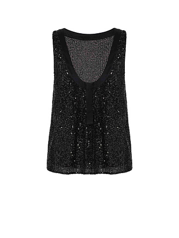 Black sequin top, 1