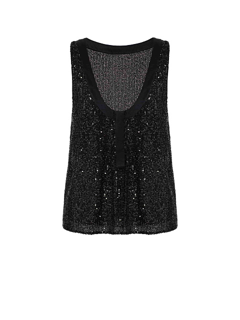 Black sequin top, 1 Black sequin top, 1
