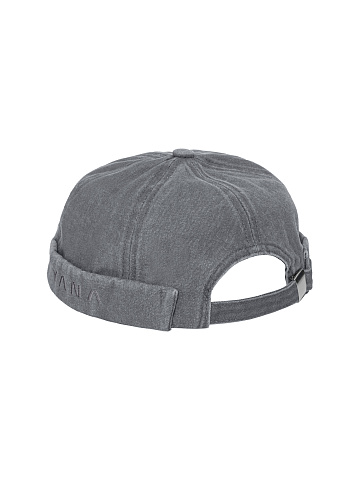 Grey Denim Docker Cap, 2