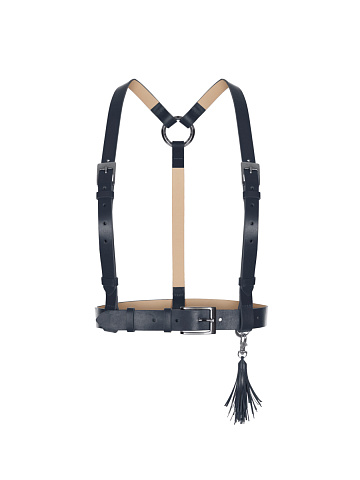 Navy Blue Leather Sword Belt, 1