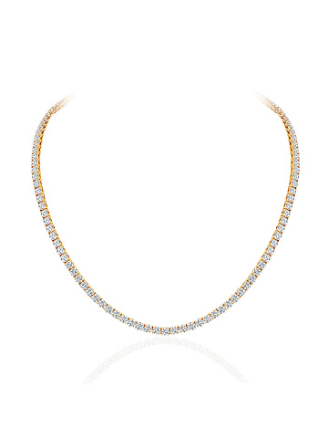 Yellow gold necklace with LG diamonds, 1