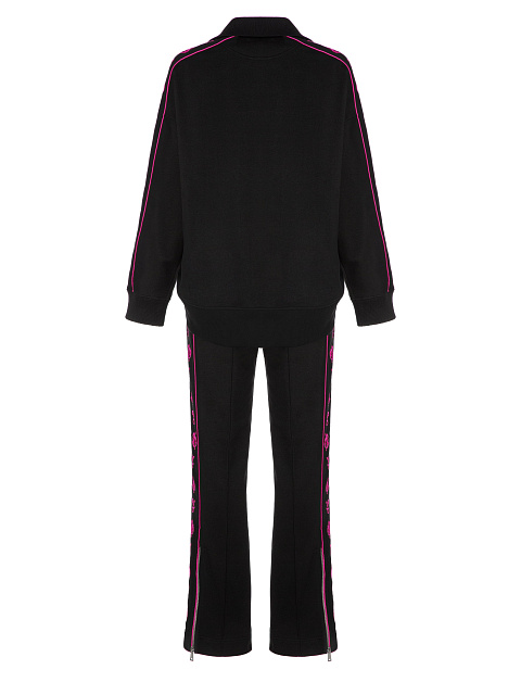 Black Embroidered Jersey Suit, 2