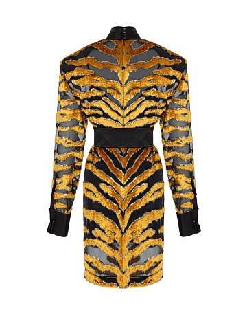 Midi dress made of devoré velvet, 2