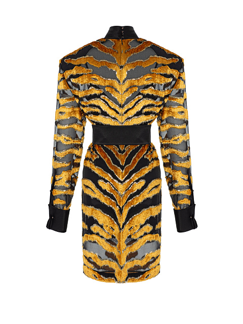 Midi dress made of devoré velvet, 2 Midi dress made of devoré velvet, 2