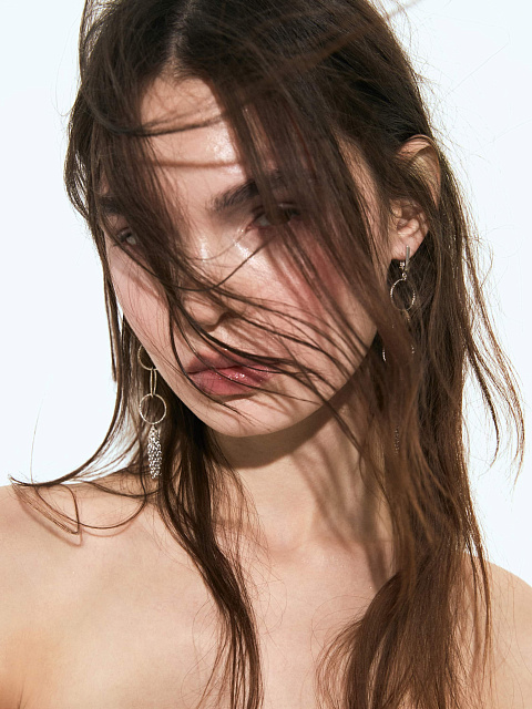 Silver Tassel Long Earings, 3