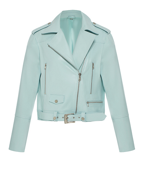 Light Blue Biker Jacket, 1 Light Blue Biker Jacket, 1