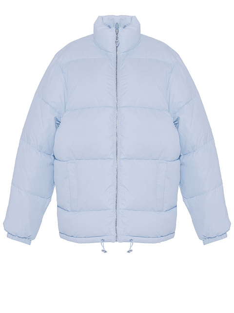 Blue voluminous down jacket, 1 Blue voluminous down jacket, 1