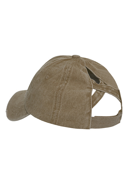 Beige Denim & Suede "YD" Cap, 3 Beige Denim & Suede "YD" Cap, 3