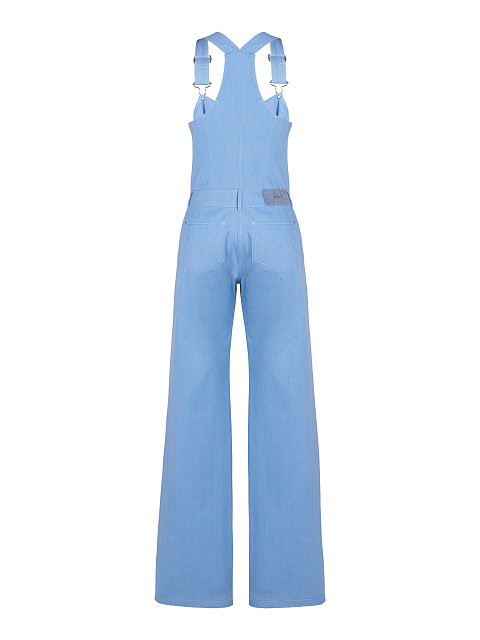 Light Blue Denim Jumpsuit, 2