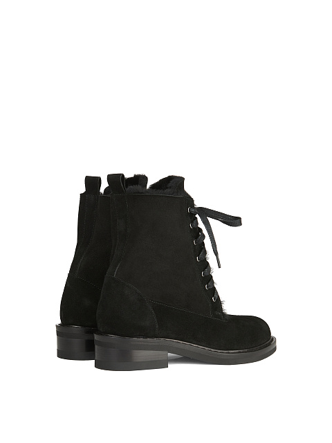 Black Suede Boots With Fur, 3 Black Suede Boots With Fur, 3