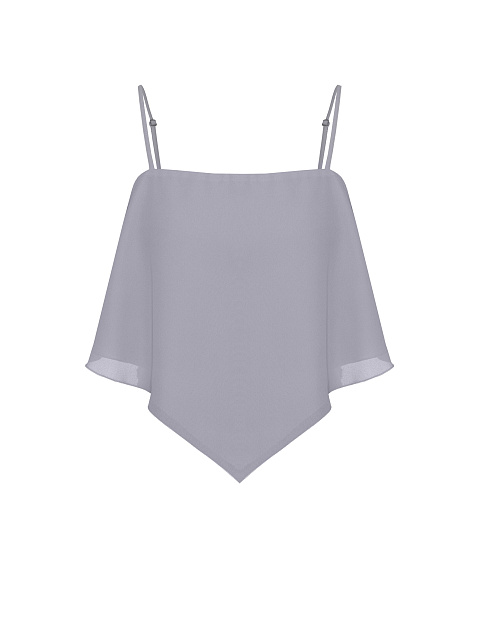 Grey camisole top with thin straps, 1 Grey camisole top with thin straps, 1
