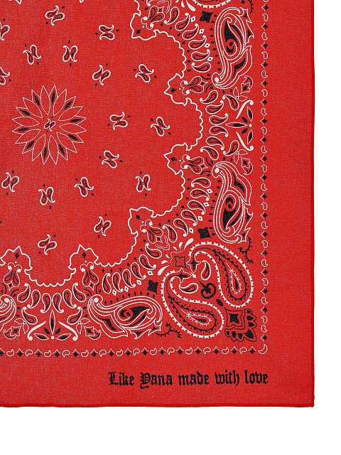 Red Cotton Paisley Printed Bandana, 2 Red Cotton Paisley Printed Bandana, 2