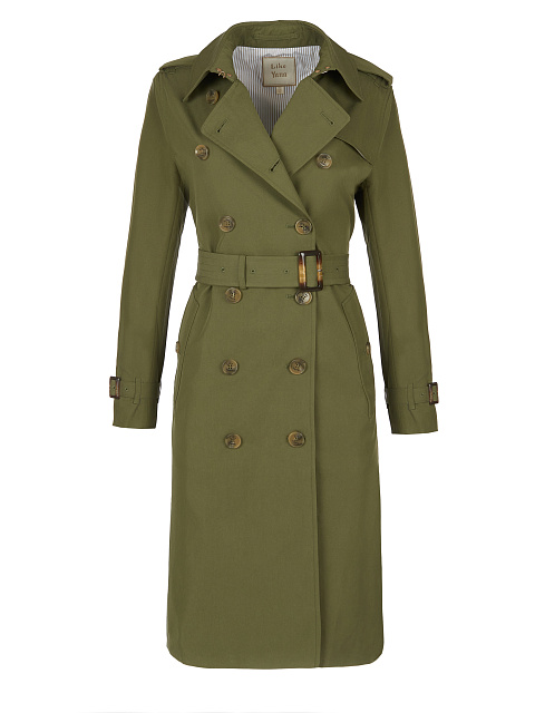 Khaki Cotton Trench Coat, 1 Khaki Cotton Trench Coat, 1