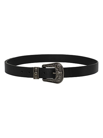 Black leather belt, 1