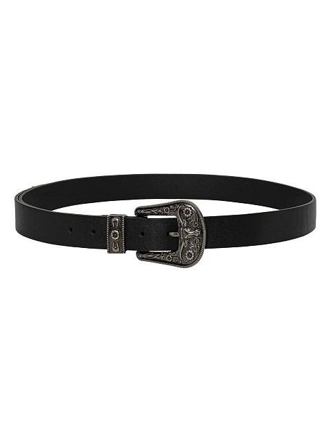 Black leather belt, 1 Black leather belt, 1