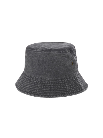 Grey Cotton "Yana" Bucket Hat, 2