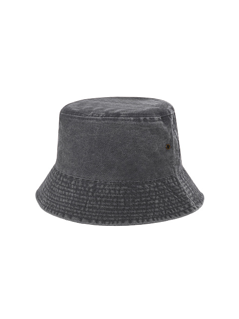 Grey Cotton "Yana" Bucket Hat, 2 Grey Cotton "Yana" Bucket Hat, 2
