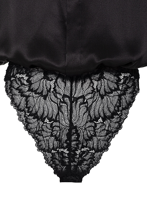 Black silk bodysuit blouse, 5 Black silk bodysuit blouse, 5