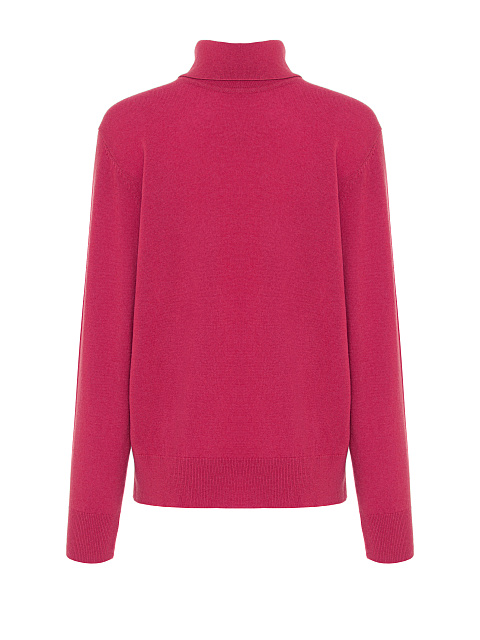 Men's Pink Cashmere Turtleneck Sweater, 1