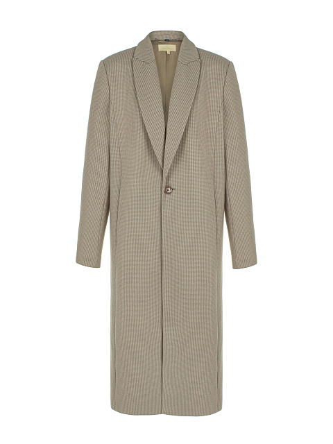 Beige Houndstooth Coat, 1
