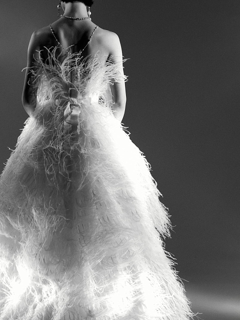 White Feather Tulle Dress, 11