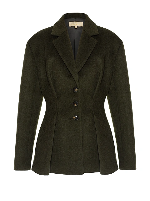 Dark green wool blazer, 1