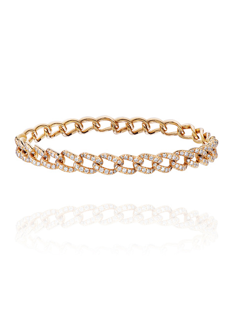 Round Diamond & Gold Bracelet, 1