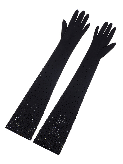 Black Gloves With Crystals, 1