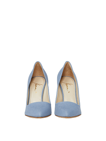 Light Blue Denim Pumps, 2