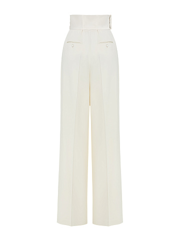 Ivory palazzo trousers, 2