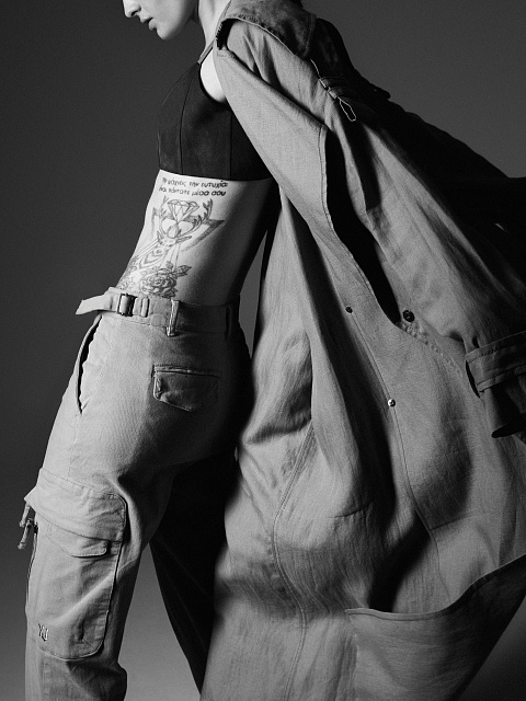 Brown Cotton Cargo Pants, 8