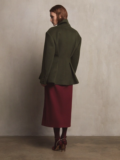 Dark green wool blazer, 5