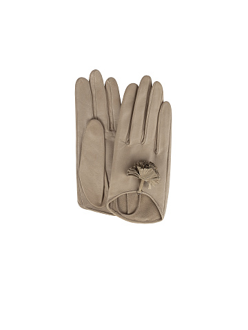 Beige Lambskin Gloves, 1
