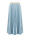 Голубая плиссированная юбка-миди