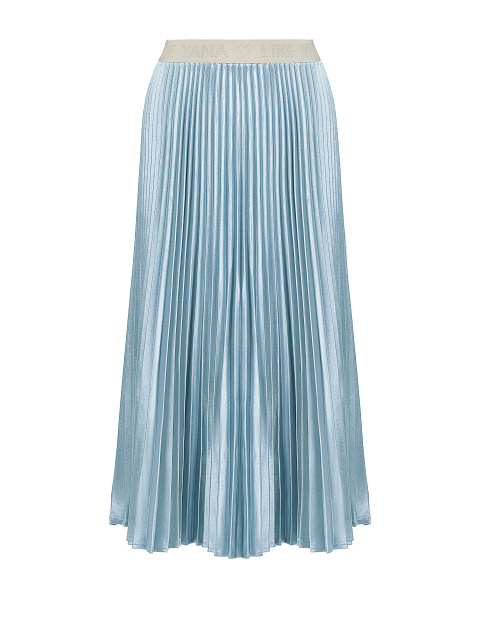Blue Pleated Midi Skirt, 1