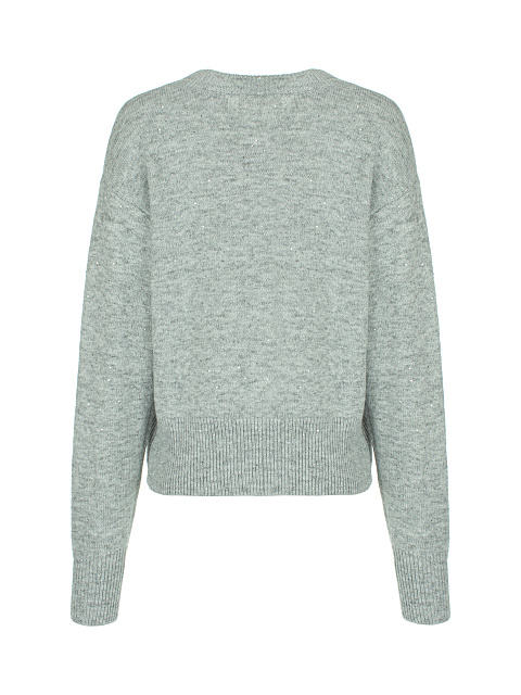 Light Grey Lurex & Sequins Jumper, 2 Light Grey Lurex & Sequins Jumper, 2