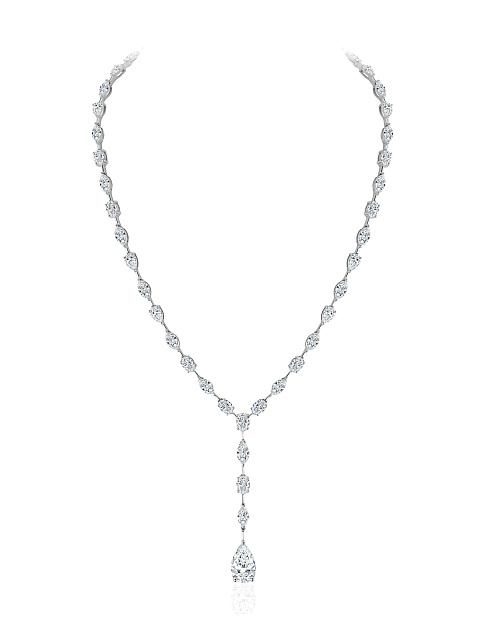 White gold necklace with LG diamonds, 1