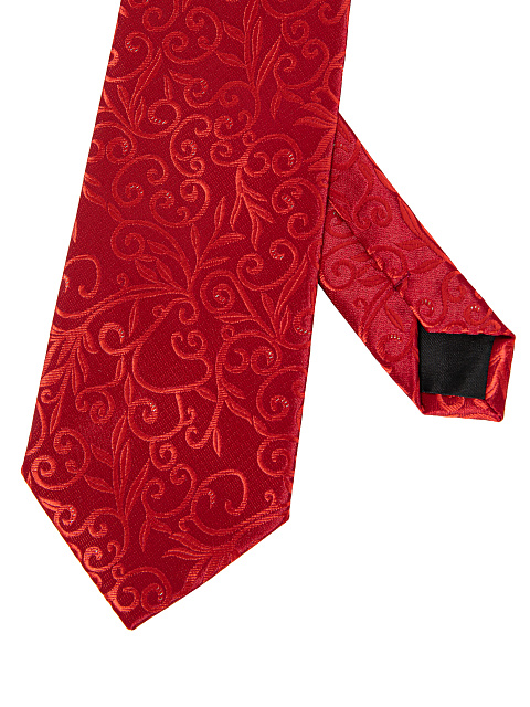 Red Floral Pattern Tie, 3