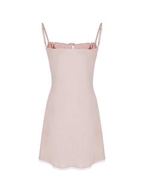 Pink Rayon Mini Dress, 2