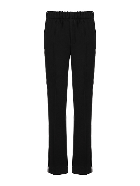 Black & White Lily Embroidered Jersey Suit, 3