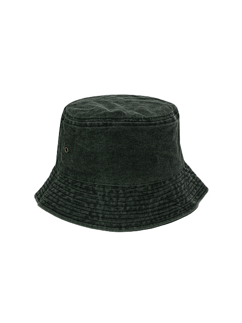 Dark Green Cotton "Yana" Bucket Hat, 2 Dark Green Cotton "Yana" Bucket Hat, 2