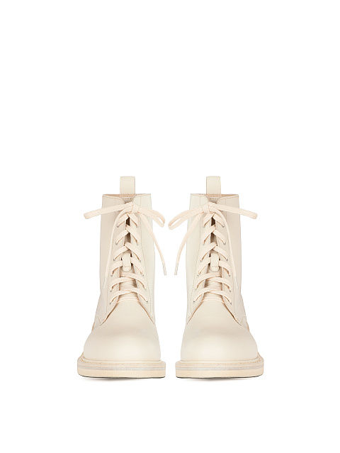 Ivory Leather Boots, 2