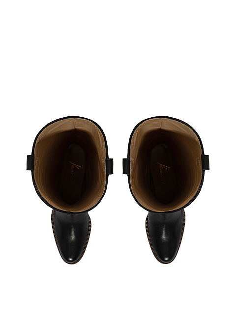 Black Vintage Cowboy Boots, 4