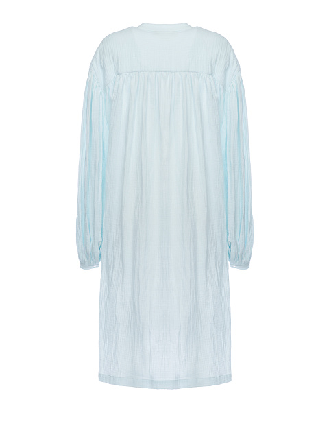 Light blue cotton shirt dress, 2