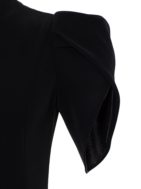 Black Beaded Fringe Silk Maxi Dress, 3