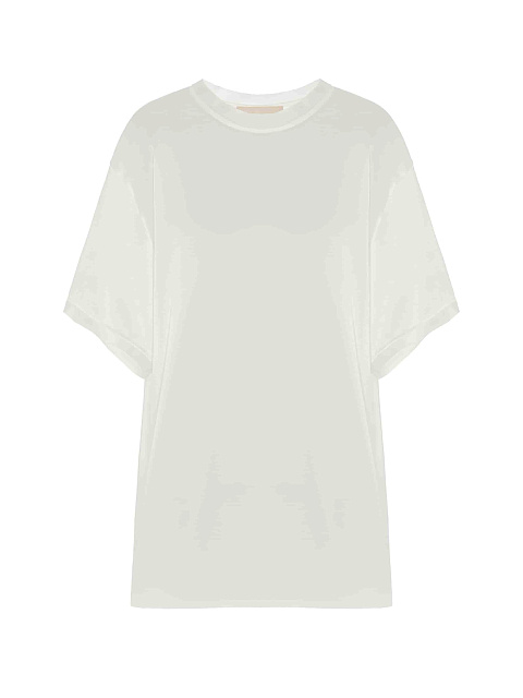 Ivory silk T-shirt, 1