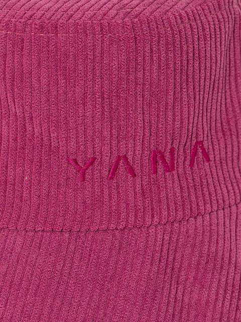 Fuchsia Embroidery Corduroy Bucket Hat, 3 Fuchsia Embroidery Corduroy Bucket Hat, 3